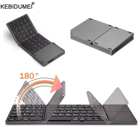Foldable Bluetooth Keyboard with Touchpad