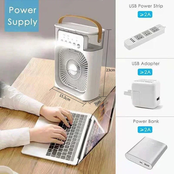 New 3 in 1 fan home mini air conditioner
